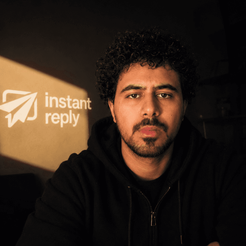 Suleiman Alnsour in Instant Reply studio light